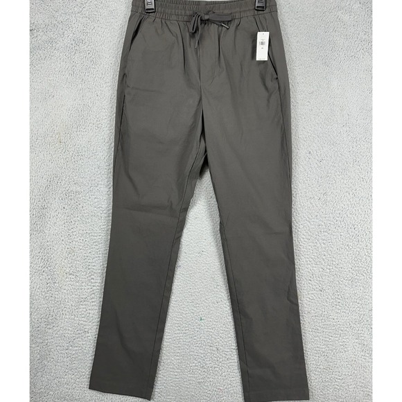 Gap Hiking Pants Men XS Gray Elastic Waist Drawstring Pocket Outdoor Camping NEW